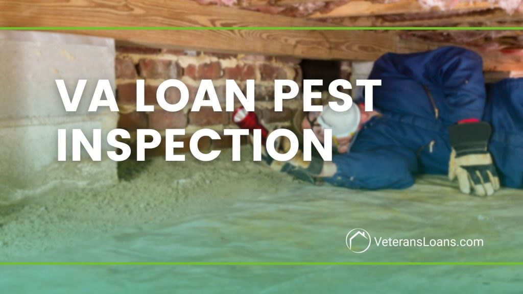 blog cover that says VA Loan pest inspection